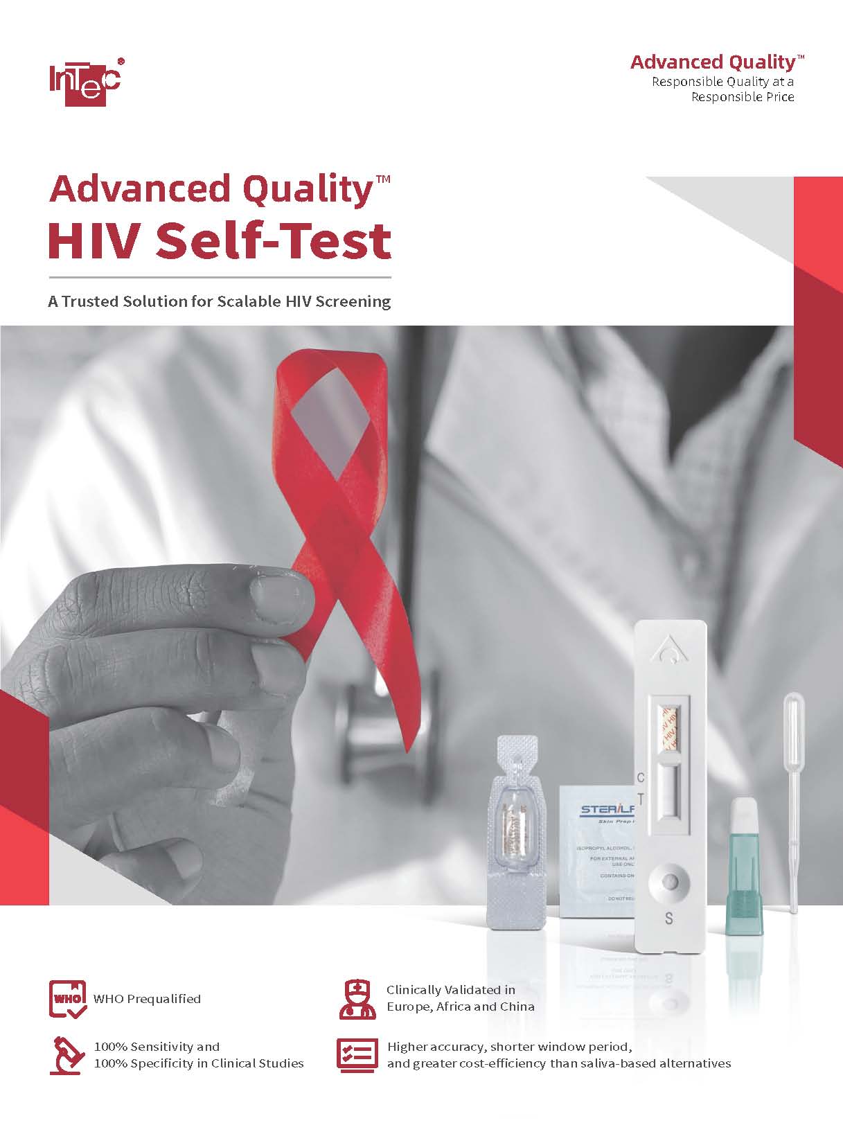 InTec Announces WHO Approval of Advanced Quality HIV Self-Test